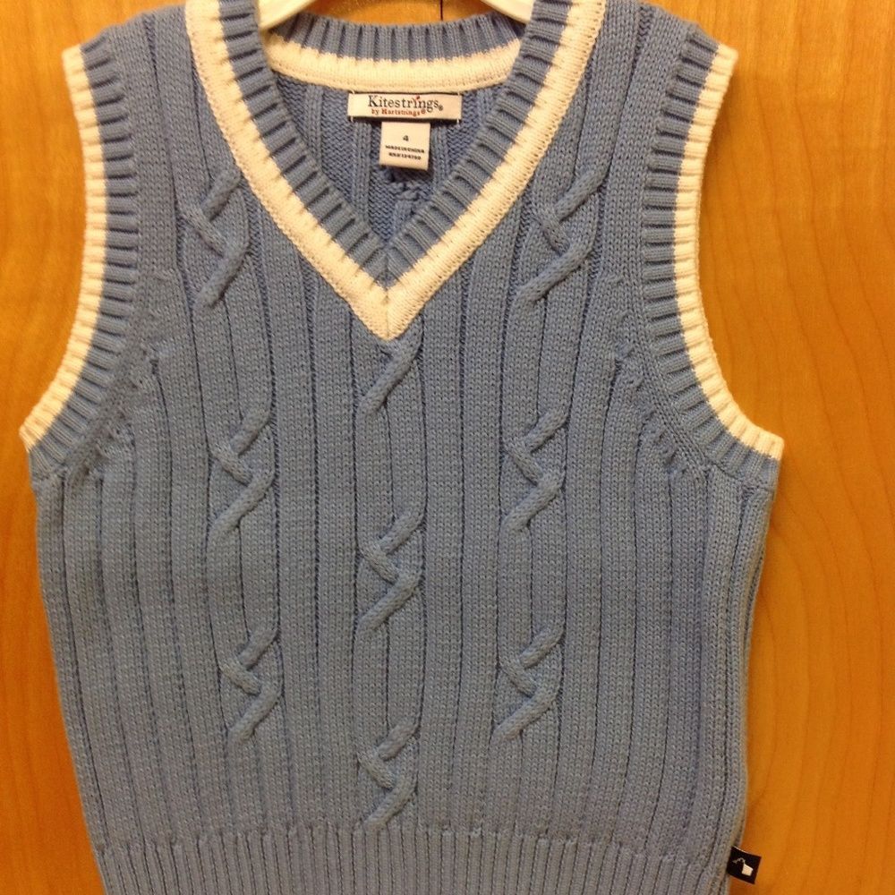 Kitestrings by Hartstrings Knit Vest - light Blue